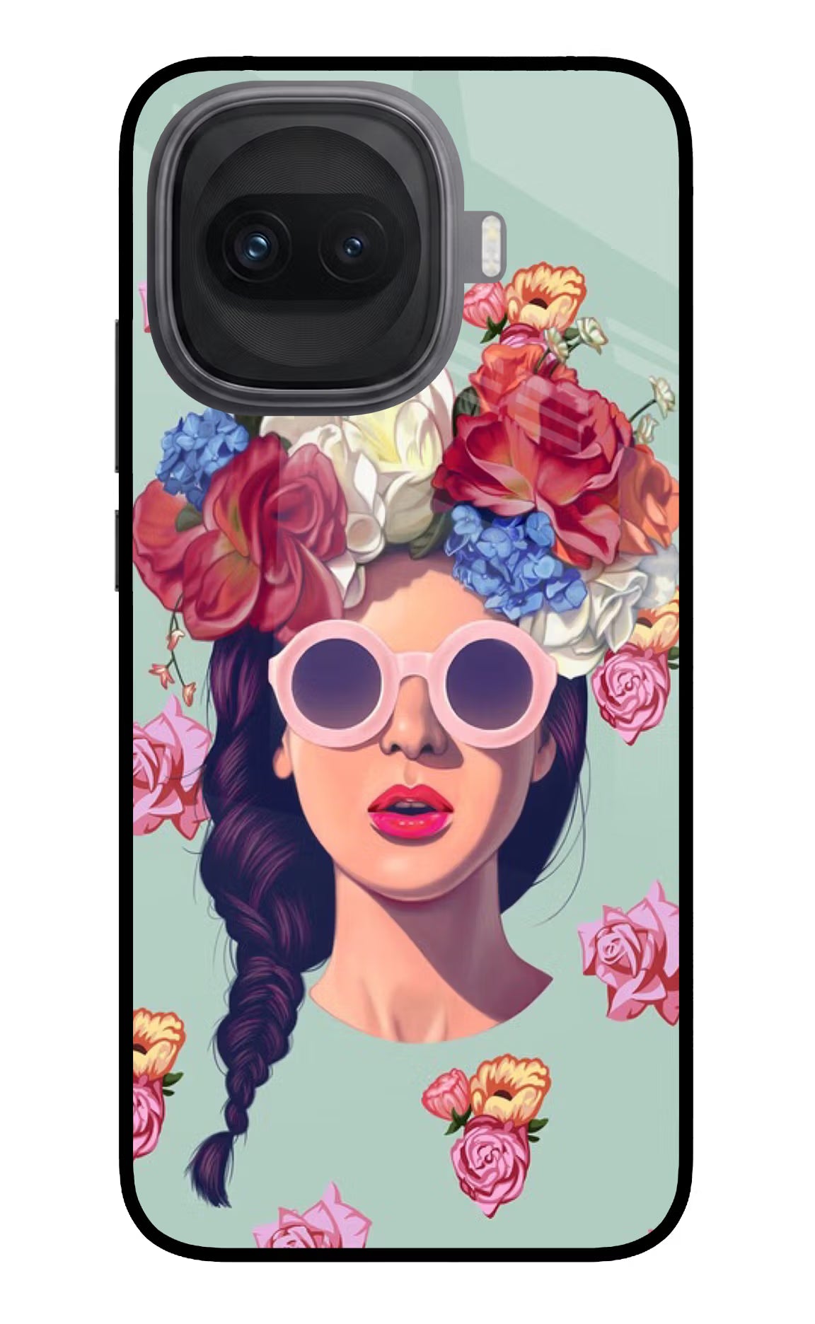 Pretty Girl iQOO 15R 5G Glass Case Back Cover by Casekaro