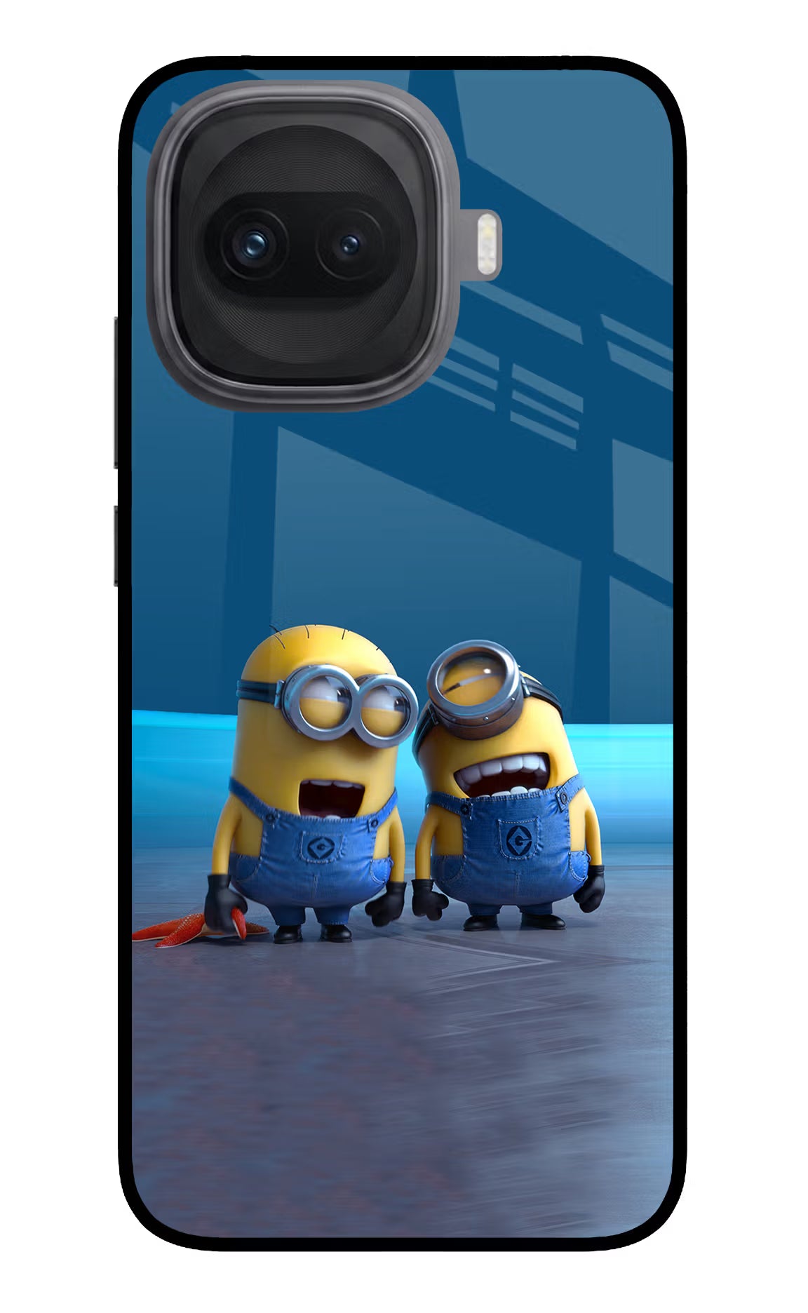 Minion Laughing iQOO 15R 5G Glass Case Back Cover by Casekaro