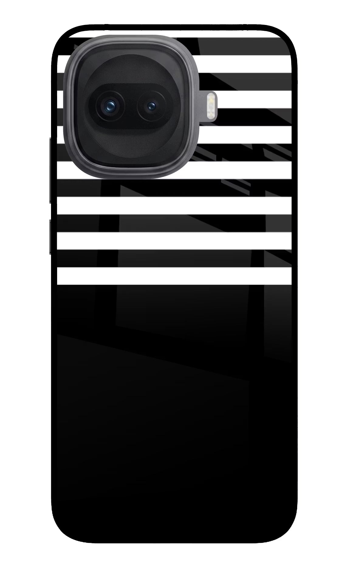 Black and White Print iQOO 15R 5G Glass Case