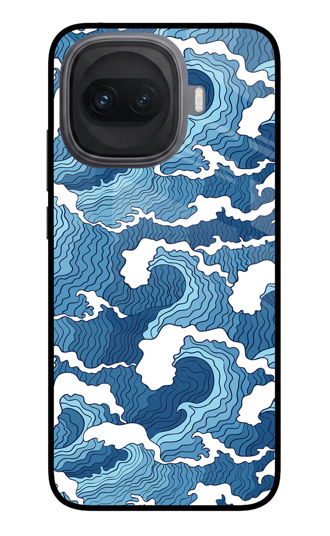 Blue Waves iQOO 15R 5G Glass Case Back Cover by Casekaro