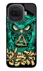 Green Owl iQOO 15R 5G Glass Case