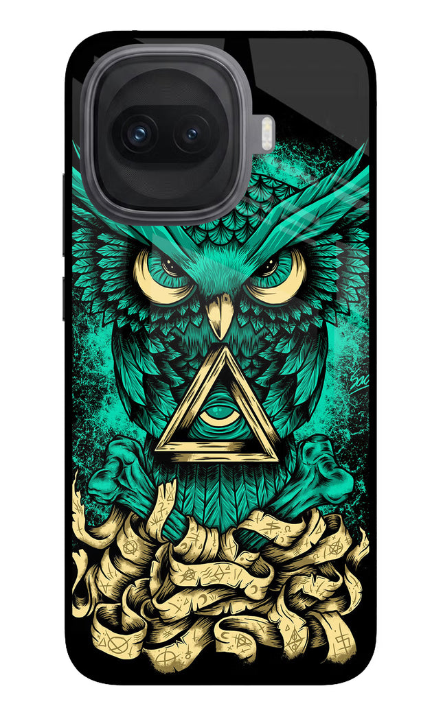 Green Owl iQOO 15R 5G Glass Case