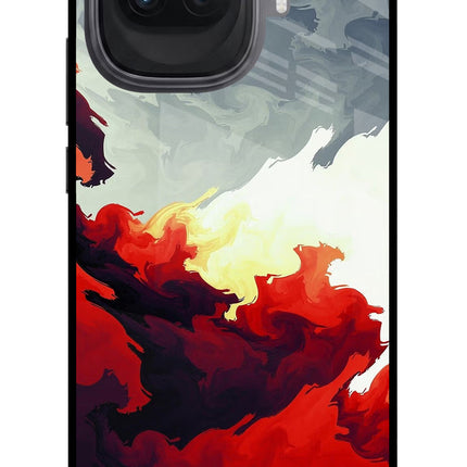 Fire Cloud iQOO 15R 5G Glass Case Back Cover by Casekaro