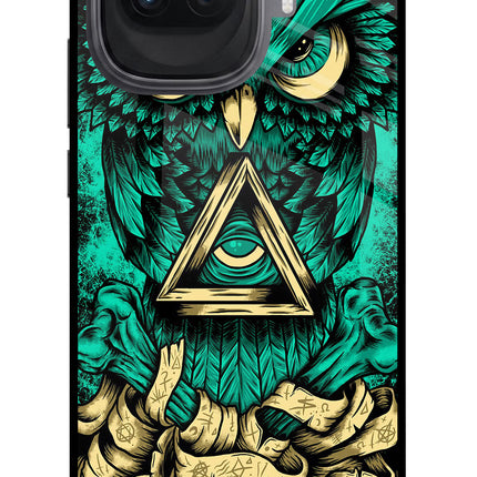 Green Owl iQOO 15R 5G Glass Case