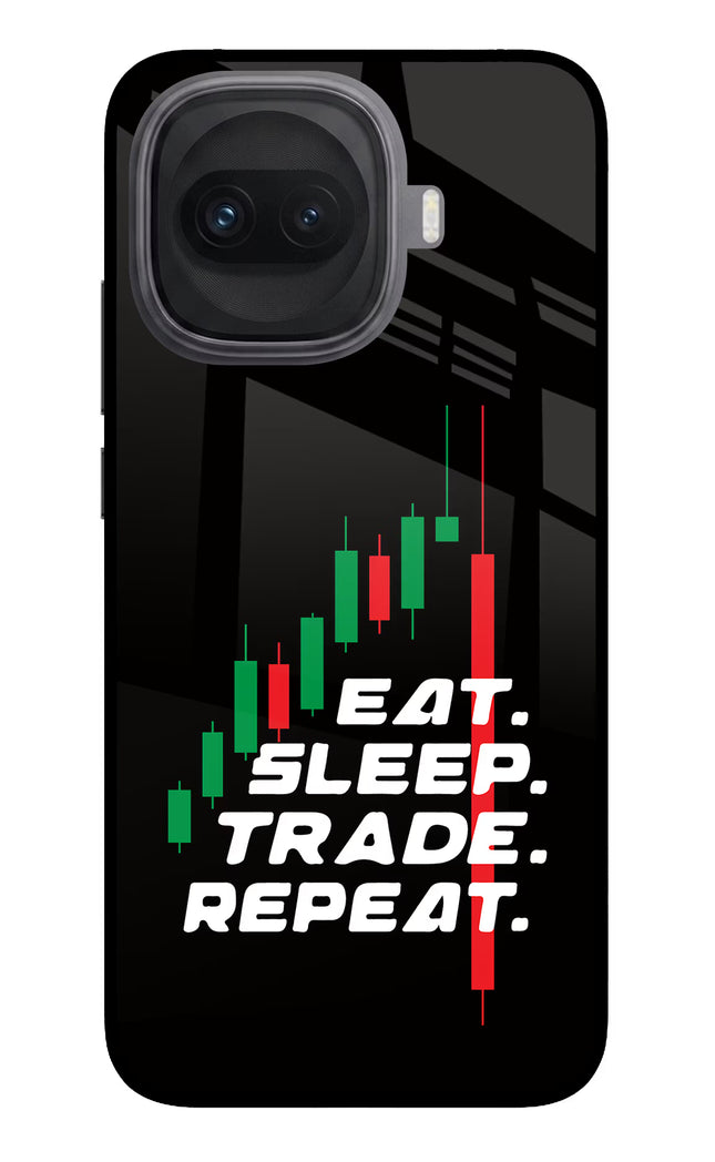 Eat Sleep Trade Repeat iQOO 15R 5G Glass Case