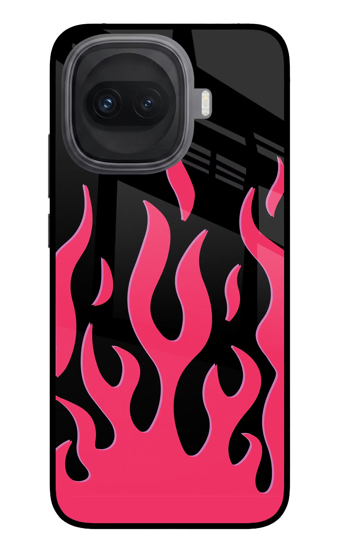 Fire Flames iQOO 15R 5G Glass Case