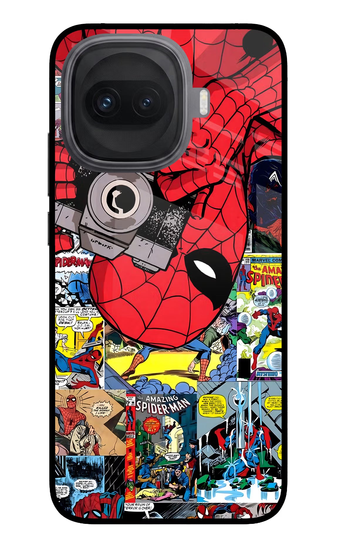 Spider Man iQOO 15R 5G Glass Case