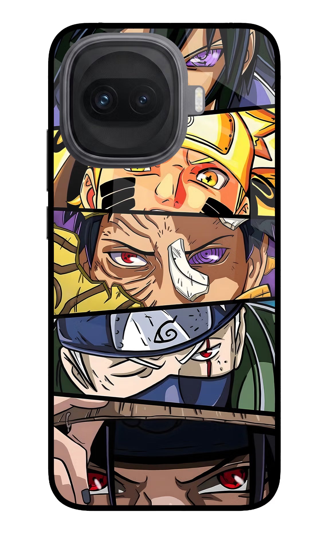 Naruto Character iQOO 15R 5G Glass Case Back Cover by Casekaro