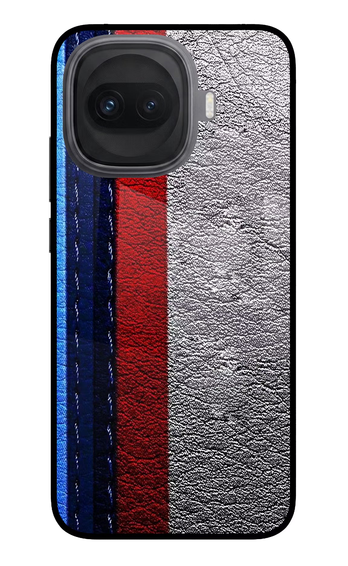 BMW Stripes iQOO 15R 5G Glass Case Back Cover by Casekaro