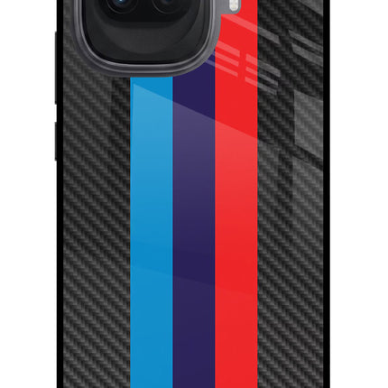 BMW Stripes Pattern iQOO 15R 5G Glass Case