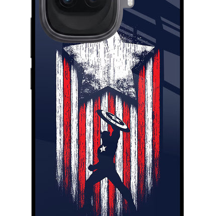 Captain America Marvel Art iQOO 15R 5G Glass Case