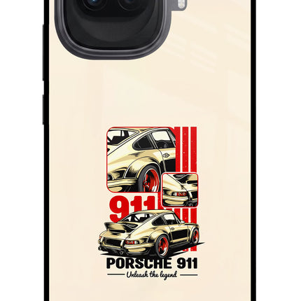 Classic Porsche 911 iQOO 15R 5G Glass Case Back Cover by Casekaro