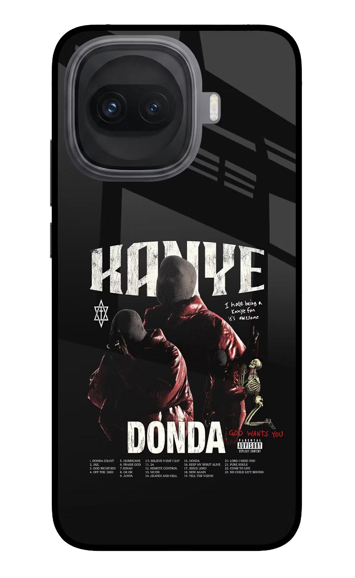 Donda Kanye West iQOO 15R 5G Glass Case Back Cover by Casekaro