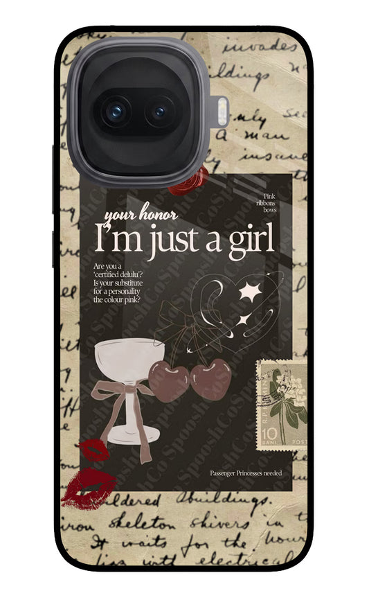 I am just a girl iQOO 15R 5G Glass Case