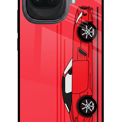 Red Velocity iQOO 15R 5G Glass Case Back Cover by Casekaro