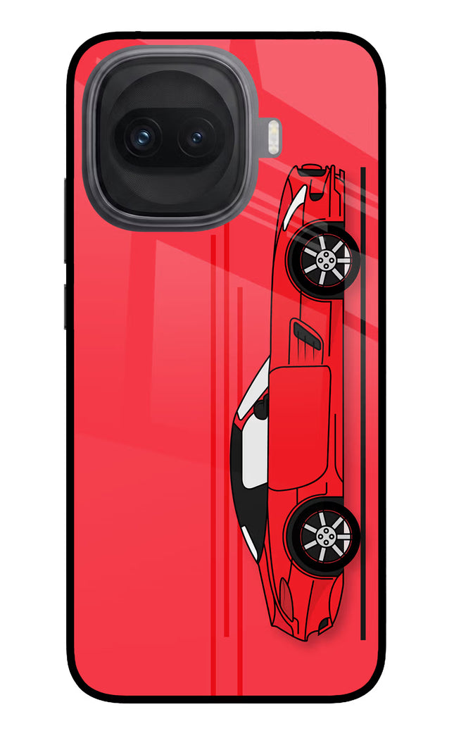 Red Velocity iQOO 15R 5G Glass Case Back Cover by Casekaro