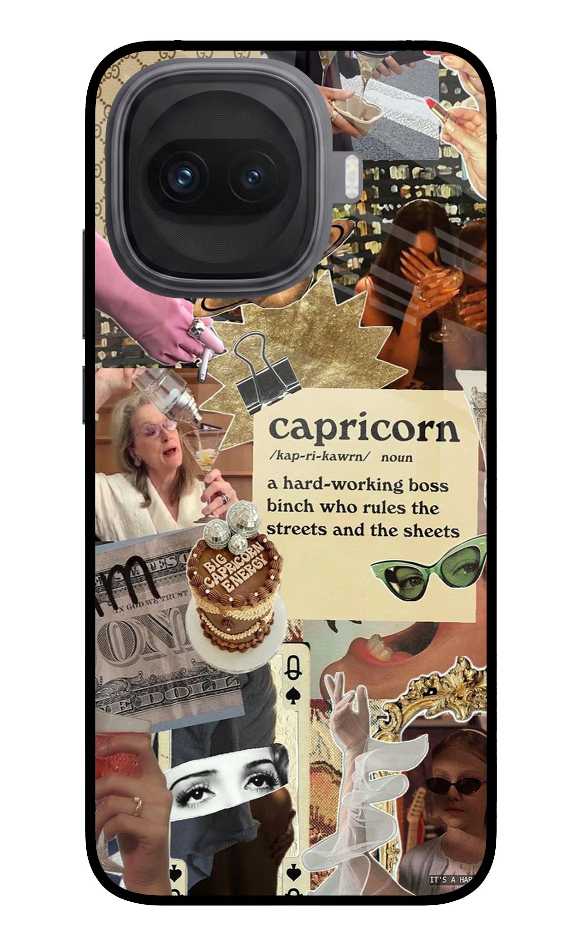 Capricorn Zodiac iQOO 15R 5G Glass Case Back Cover by Casekaro