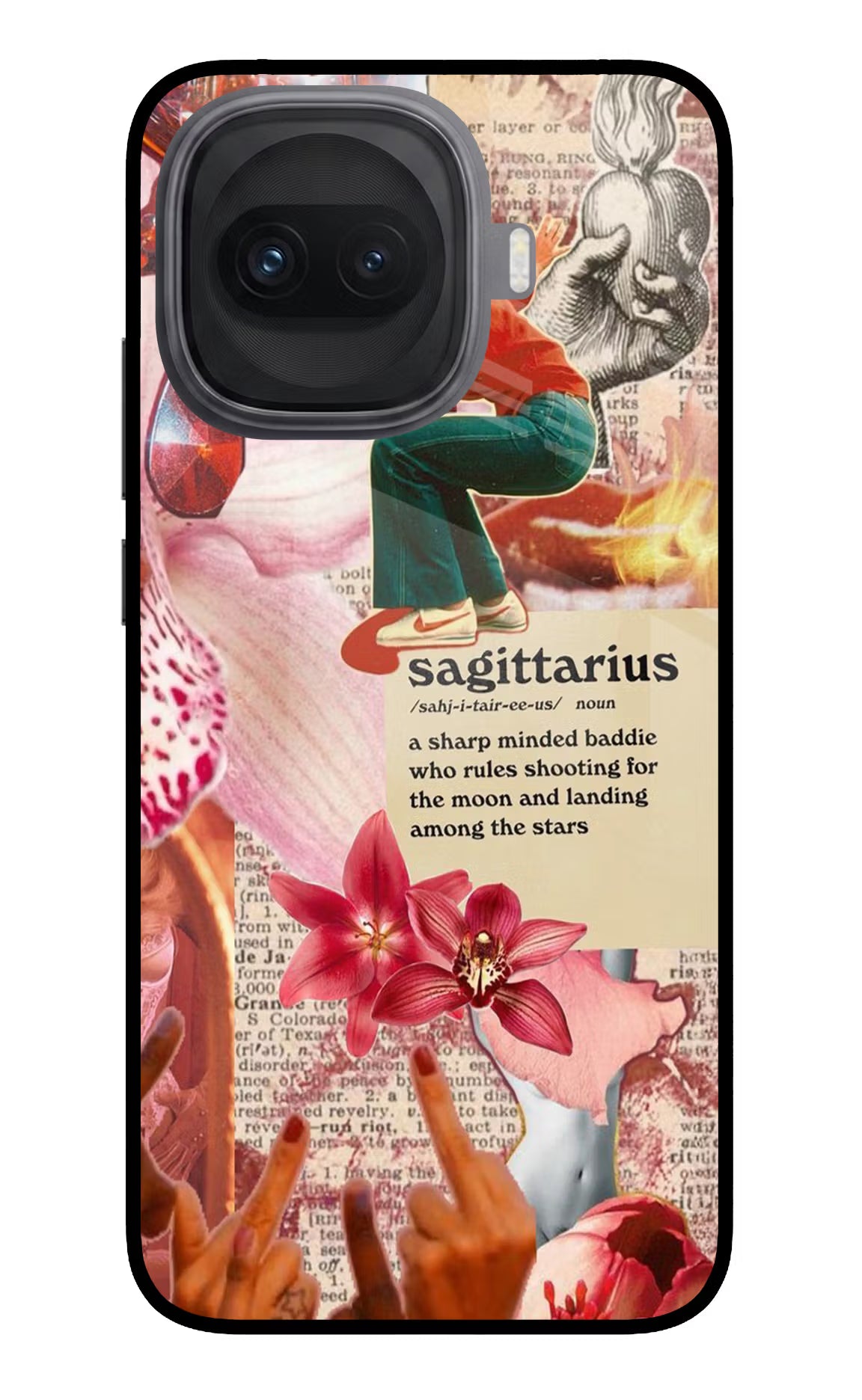 Sagittarius Zodiac iQOO 15R 5G Glass Case Back Cover by Casekaro