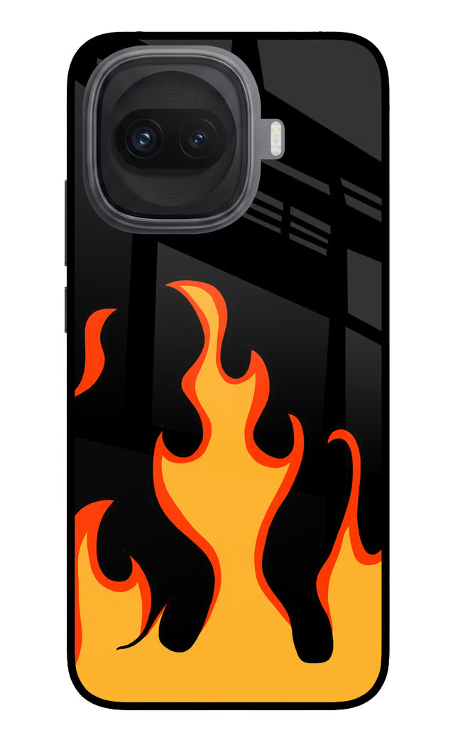 Fired Up – Black iQOO 15R 5G Glass Case