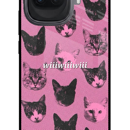 Pink Cats iQOO 15R 5G Glass Case