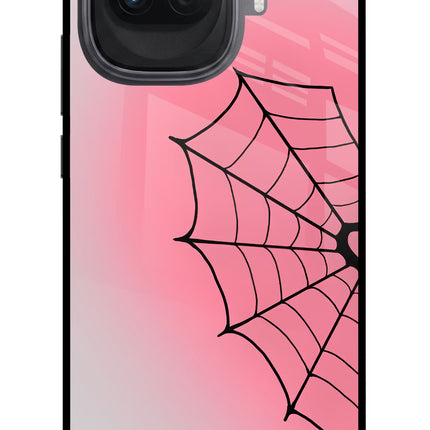 Pink Web iQOO 15R 5G Glass Case