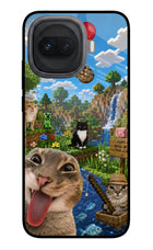 Minecraft Cat Chaos iQOO 15R 5G Glass Case