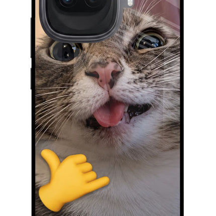 Silly Cat Call iQOO 15R 5G Glass Case