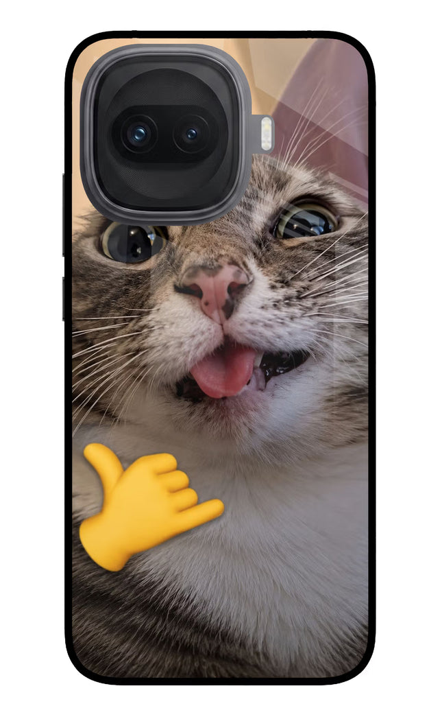 Silly Cat Call iQOO 15R 5G Glass Case