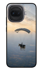 Skydiving Cow iQOO 15R 5G Glass Case
