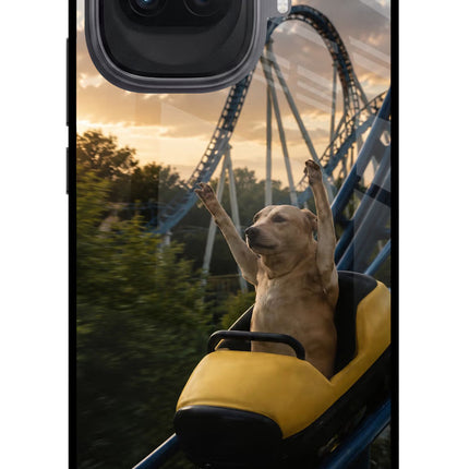 Rollercoaster Dog iQOO 15R 5G Glass Case