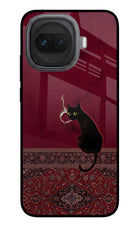 Midnight Cat iQOO 15R 5G Glass Case