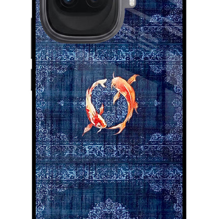 Koi Blue iQOO 15R 5G Glass Case