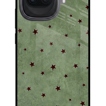 Green Stars iQOO 15R 5G Glass Case