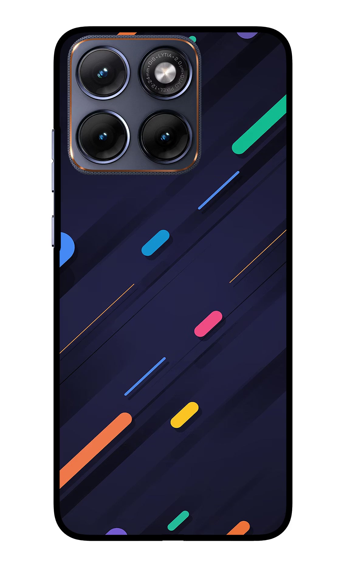 Abstract Design Moto Edge 70 Fusion Glass Case Back Cover by Casekaro