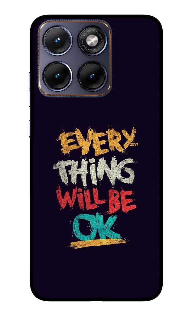 Everything Will Be Ok Moto Edge 70 Fusion Glass Case