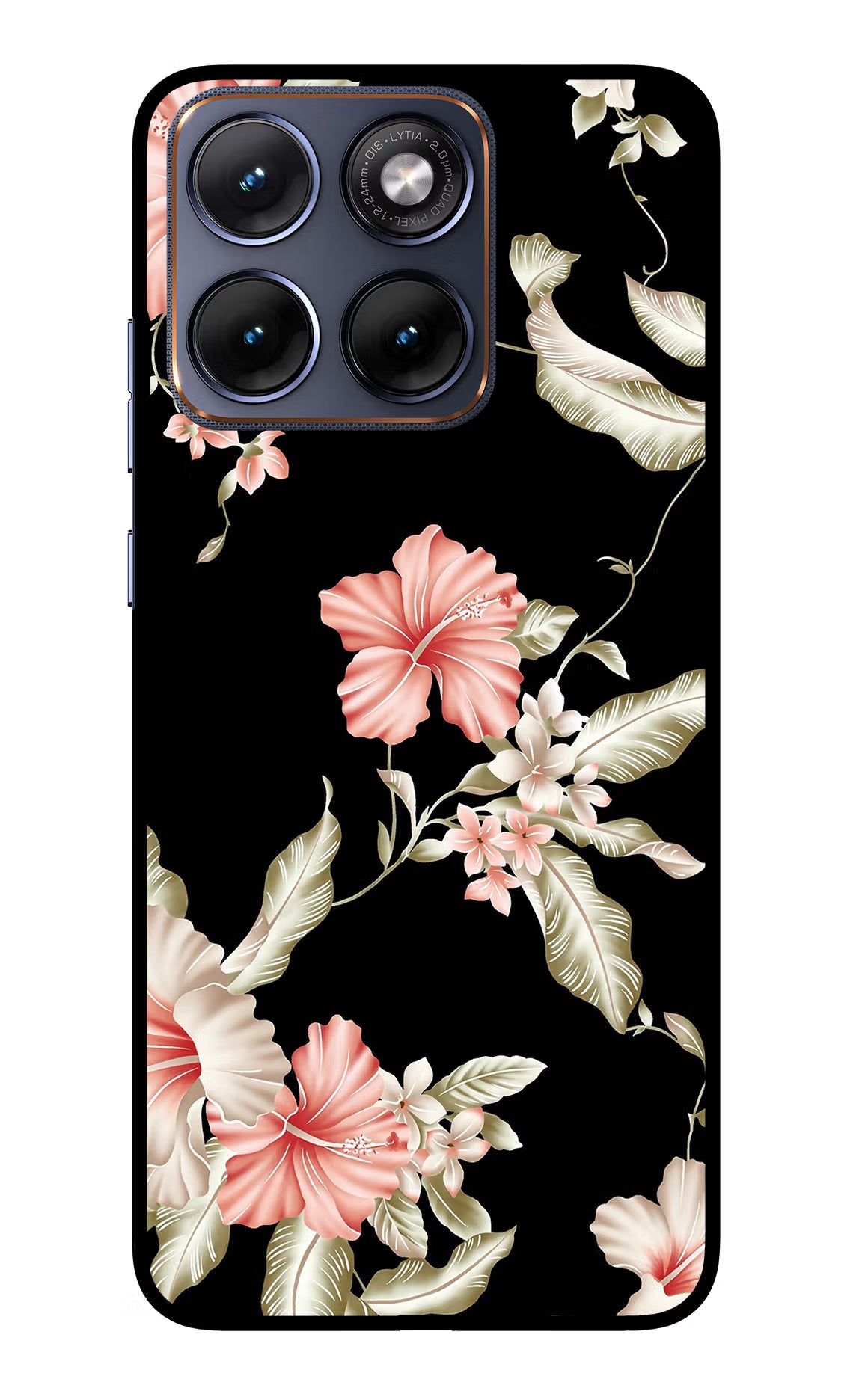 Flowers Moto Edge 70 Fusion Glass Case