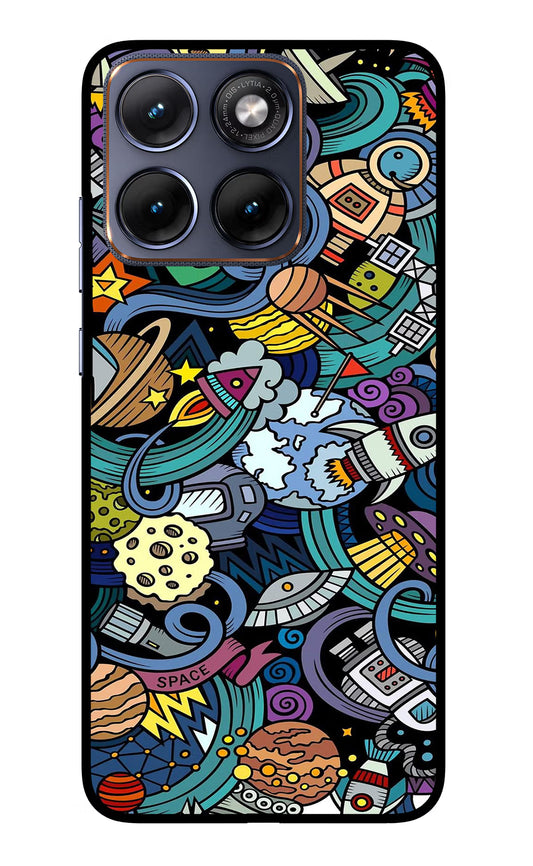 Space Abstract Moto Edge 70 Fusion Glass Case