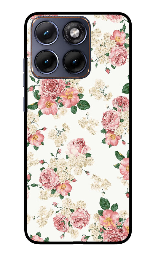 Flowers Moto Edge 70 Fusion Glass Case