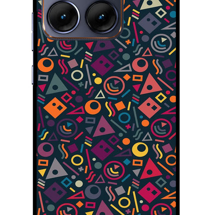 Geometric Abstract Moto Edge 70 Fusion Glass Case