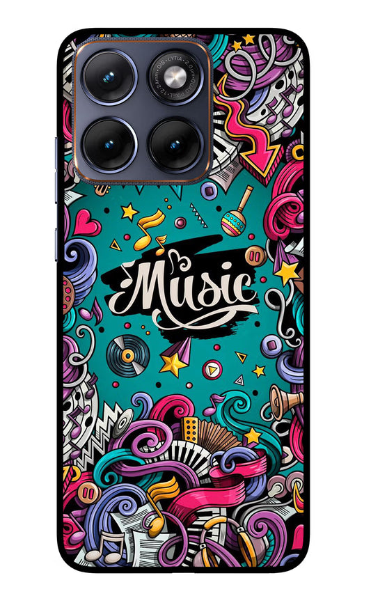 Music Graffiti Moto Edge 70 Fusion Glass Case
