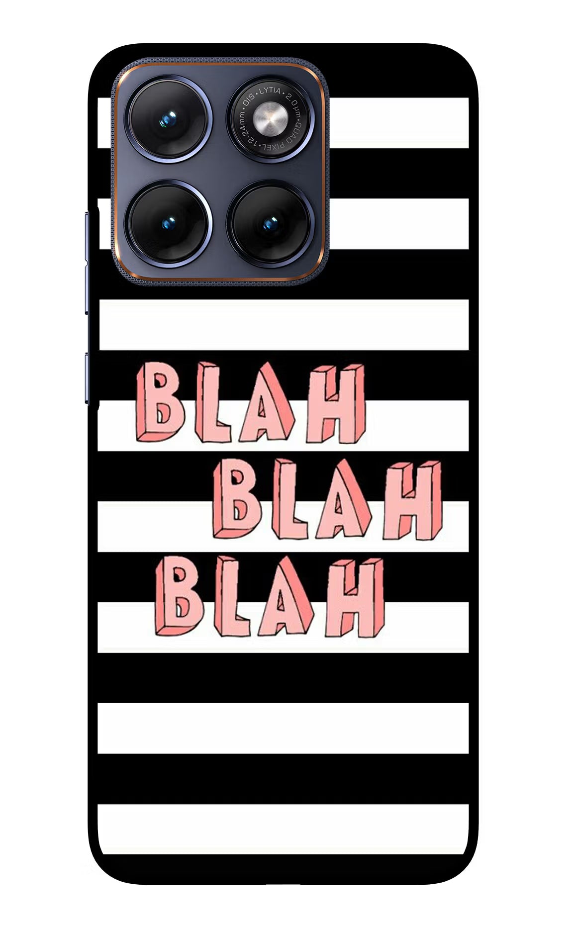 Blah Blah Blah Moto Edge 70 Fusion Glass Case