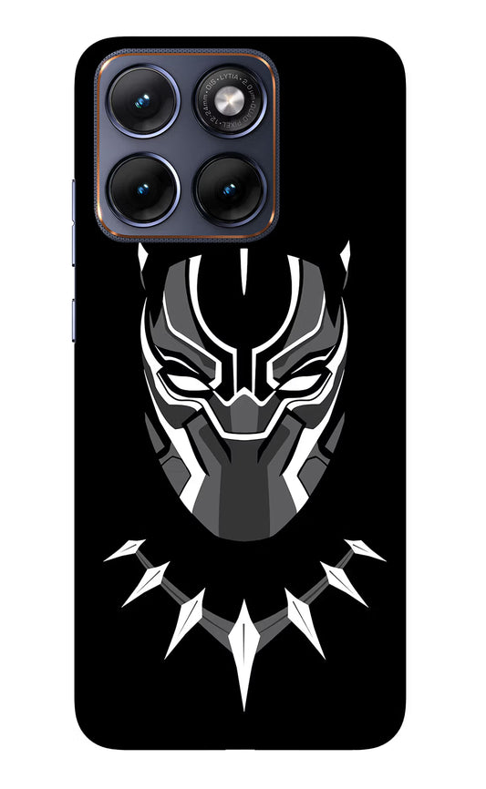 Black Panther Moto Edge 70 Fusion Glass Case