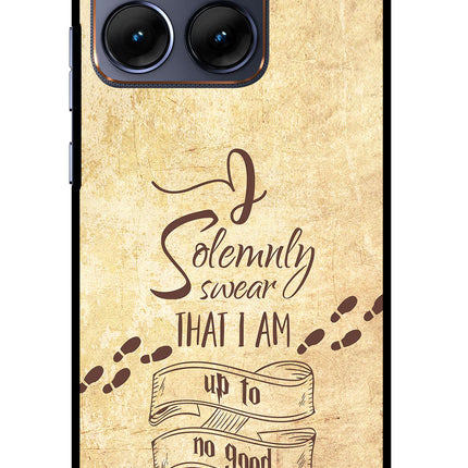 I Solemnly swear that i up to no good Moto Edge 70 Fusion Glass Case