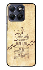 I Solemnly swear that i up to no good Moto Edge 70 Fusion Glass Case