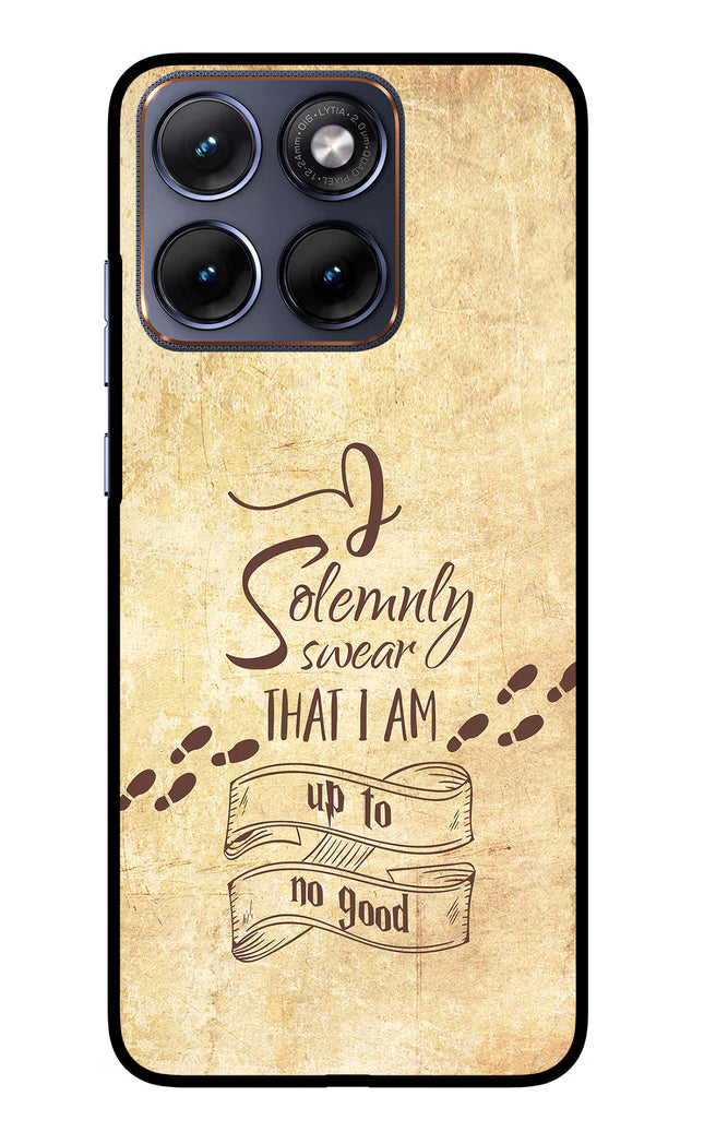 I Solemnly swear that i up to no good Moto Edge 70 Fusion Glass Case