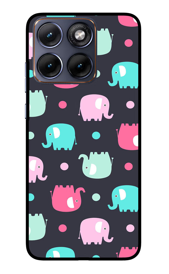 Elephants Moto Edge 70 Fusion Glass Case