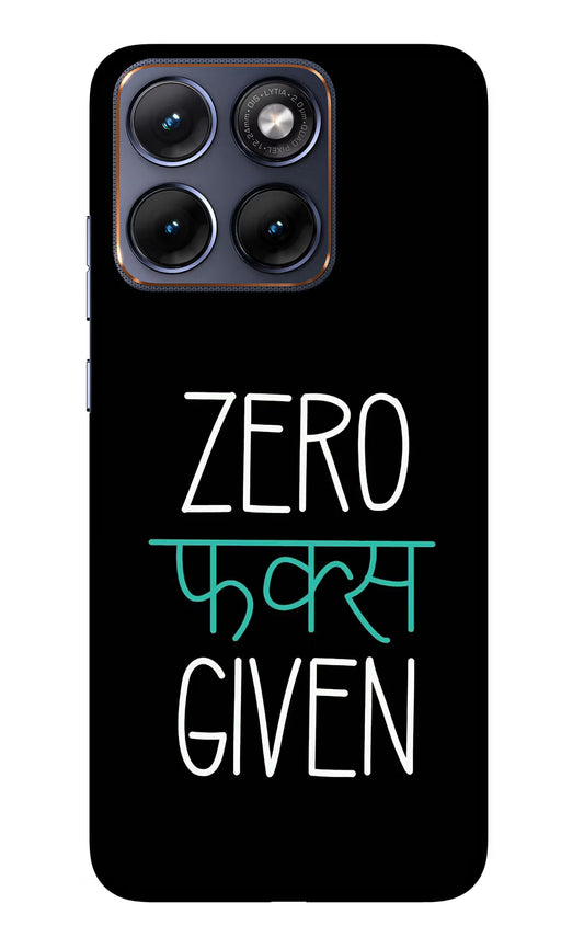 Zero Fucks Given Moto Edge 70 Fusion Glass Case