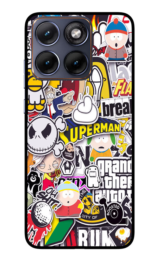 Sticker Bomb Moto Edge 70 Fusion Glass Case