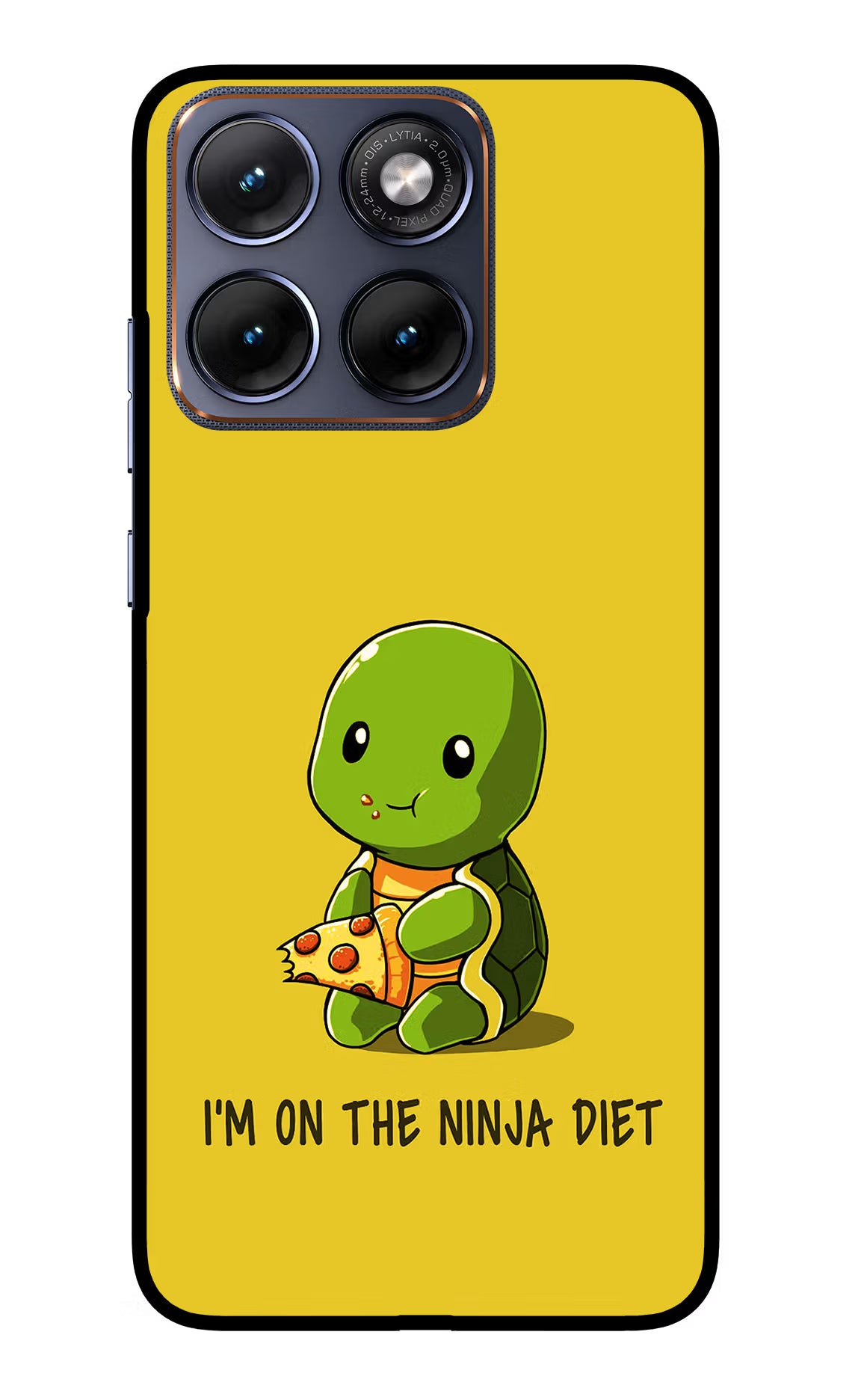 I'm on Ninja Diet Moto Edge 70 Fusion Glass Case Back Cover by Casekaro