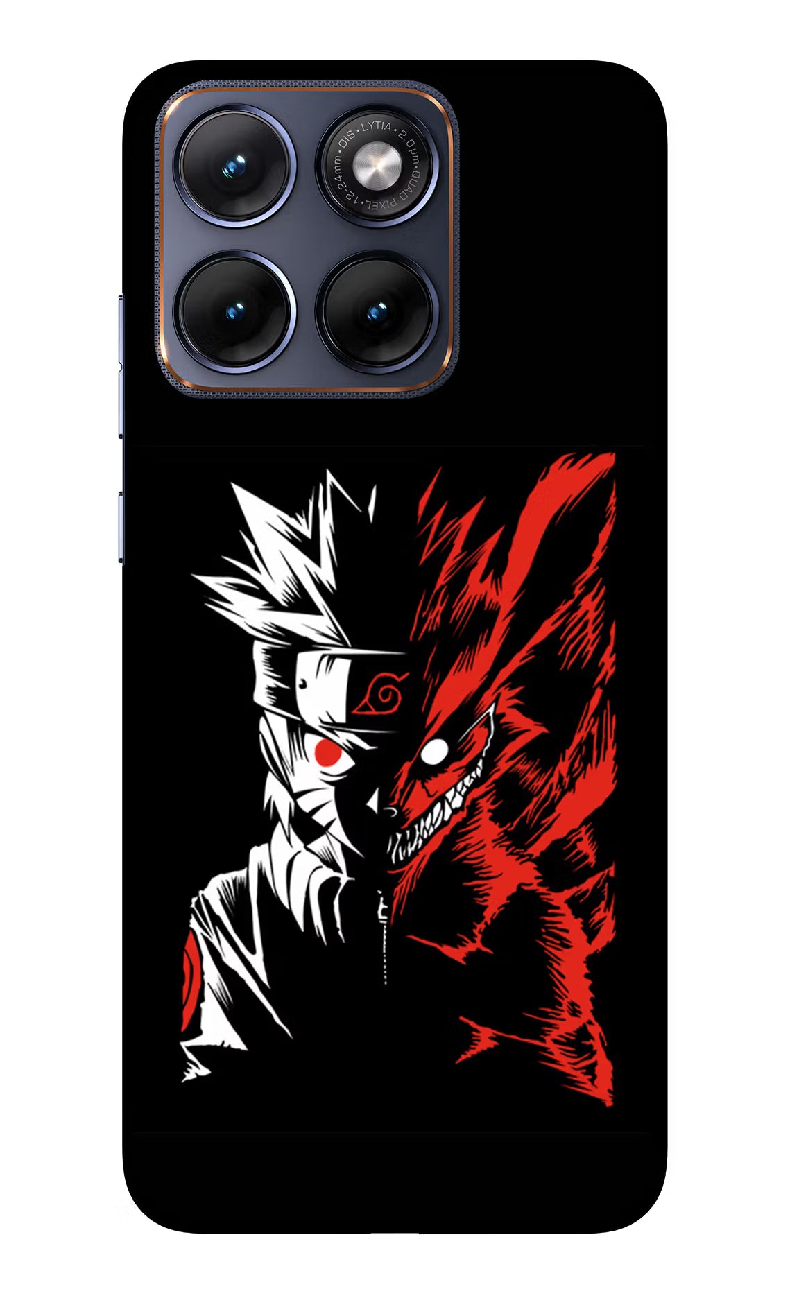 Naruto Two Face Moto Edge 70 Fusion Glass Case